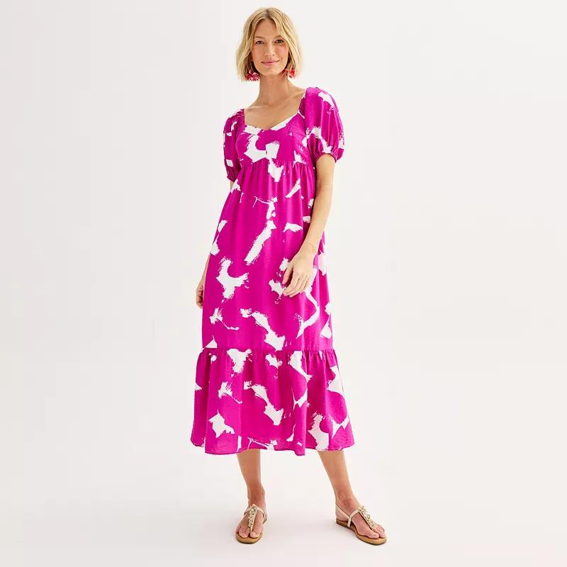 Womens Nine West Babydoll Maxi Dress Product Image