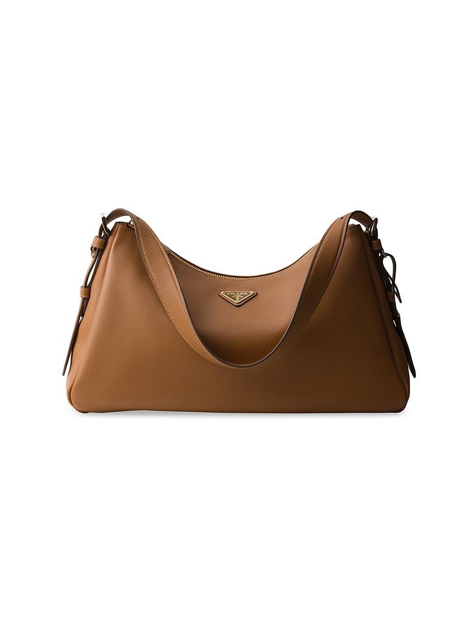 Womens Prada Aime Large Leather Shoulder Bag Product Image