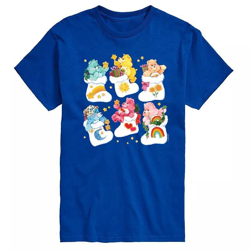 Big & Tall Care Bears Stocking Graphic Tee, Mens Med Blue Product Image