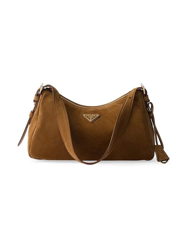 Womens Aime Medium Suede Shoulder Bag Product Image