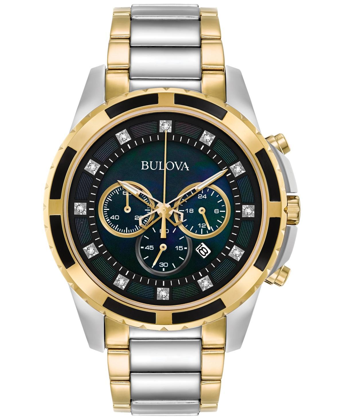 Bulova Mens Precisionist Stainless Steel Chronograph Watch - 96B175, Silver Tone Product Image