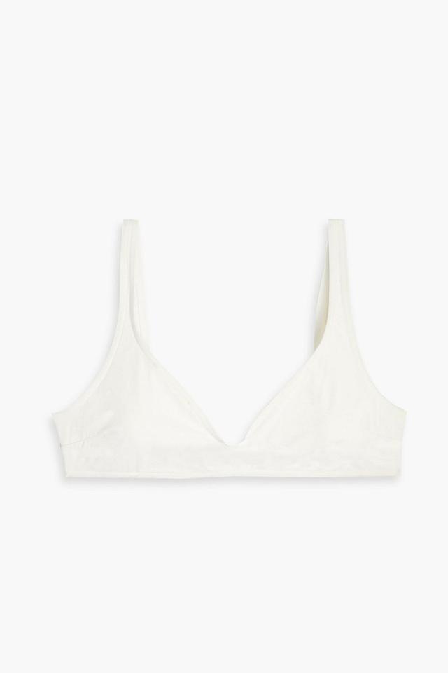 Seperates Scoop Triangle Bikini Top In Ivory Product Image