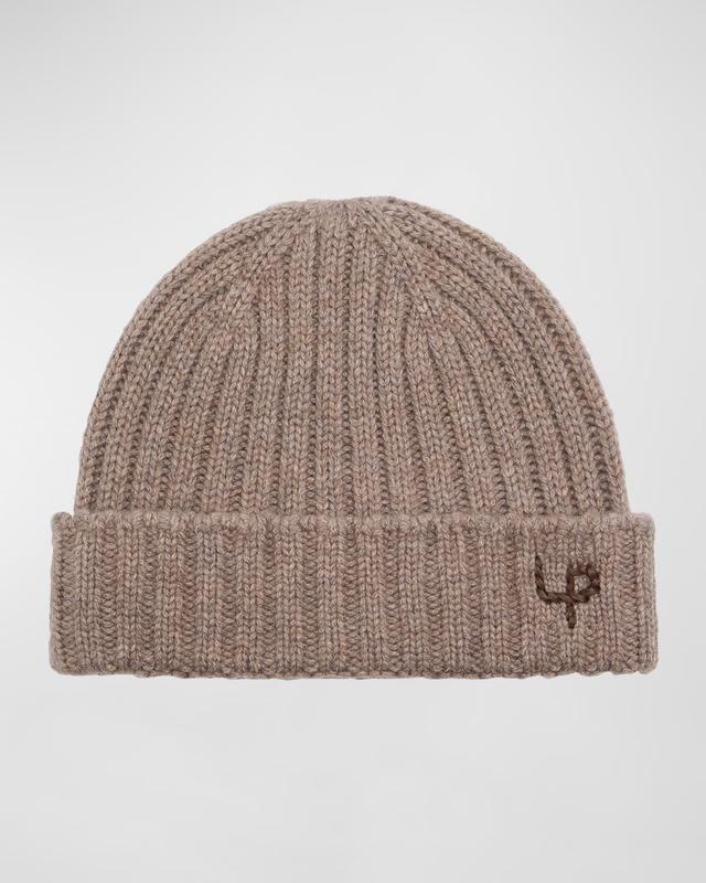 Mens Berretto Cashmere Knit Beanie Hat Product Image