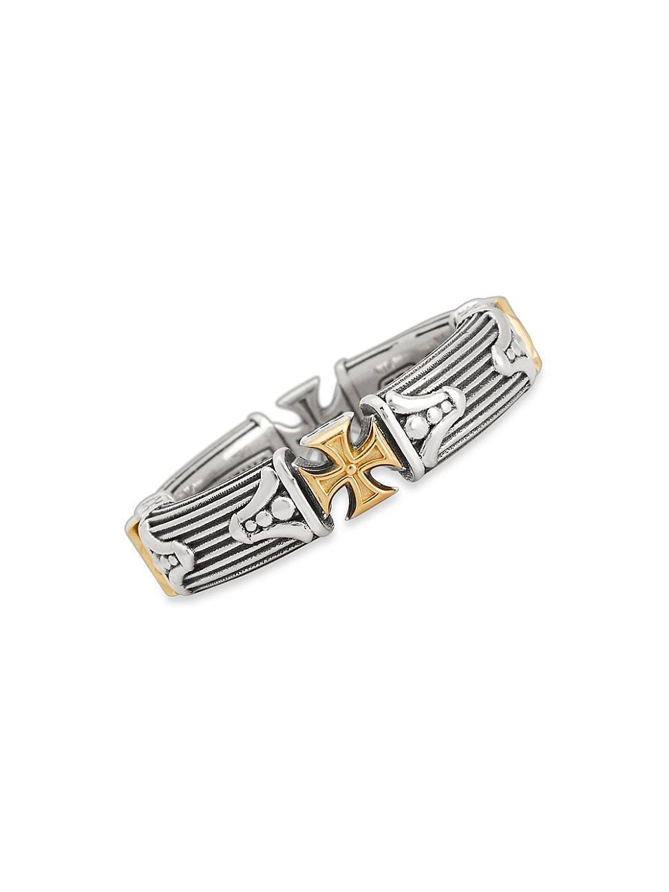 Womens Delos 2.0 Iconic Order Finesse 18K Gold & Sterling Silver Ring Product Image