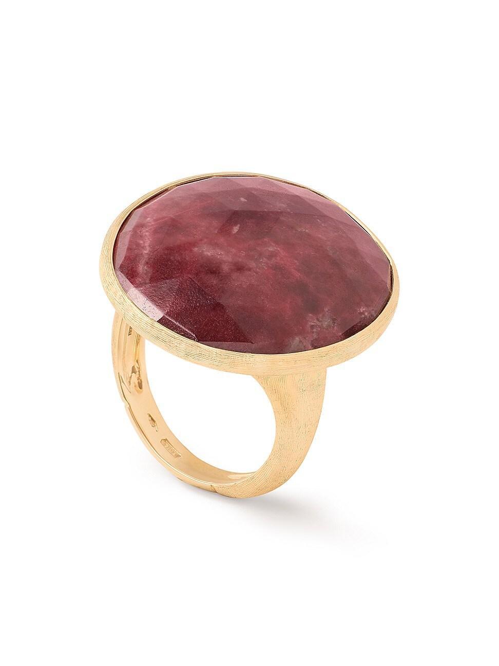 Womens Lunaria Color 18K Yellow Gold & Thulite Cocktail Ring Product Image