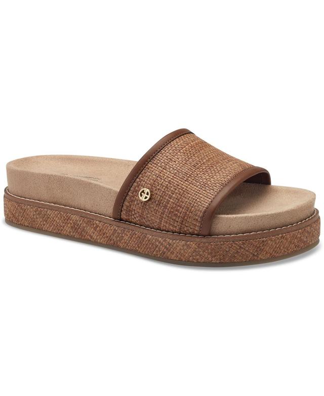 Giani Bernini Womens Joannn Memory Foam Slip On Wedge Sandals, Created for Macys Product Image