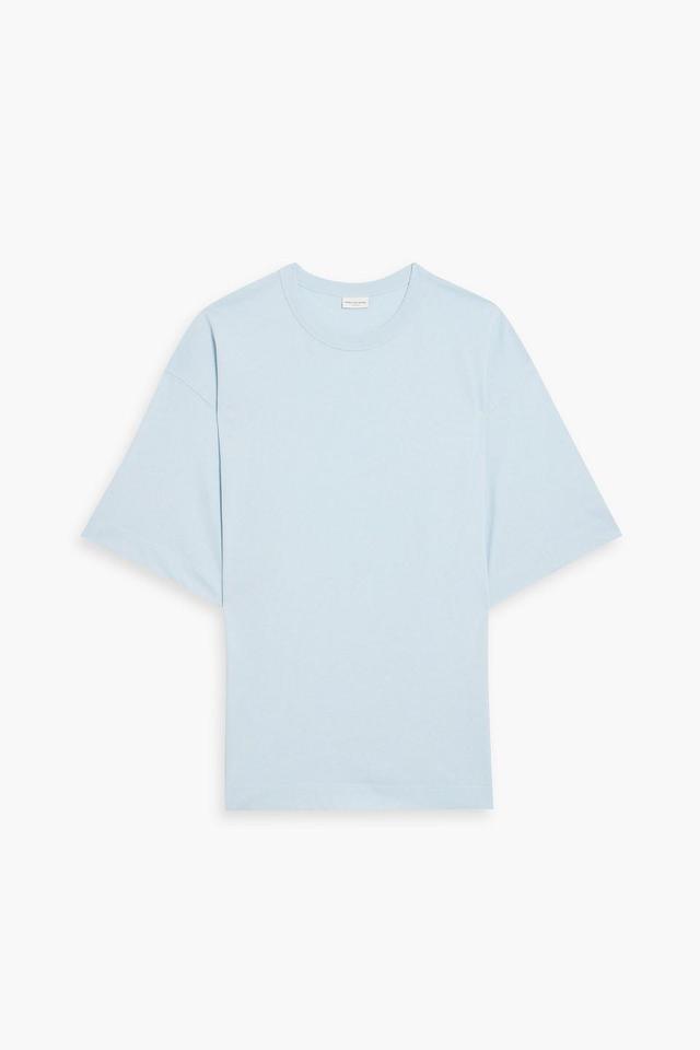 Cotton-jersey T-shirt In Sky Blue Product Image