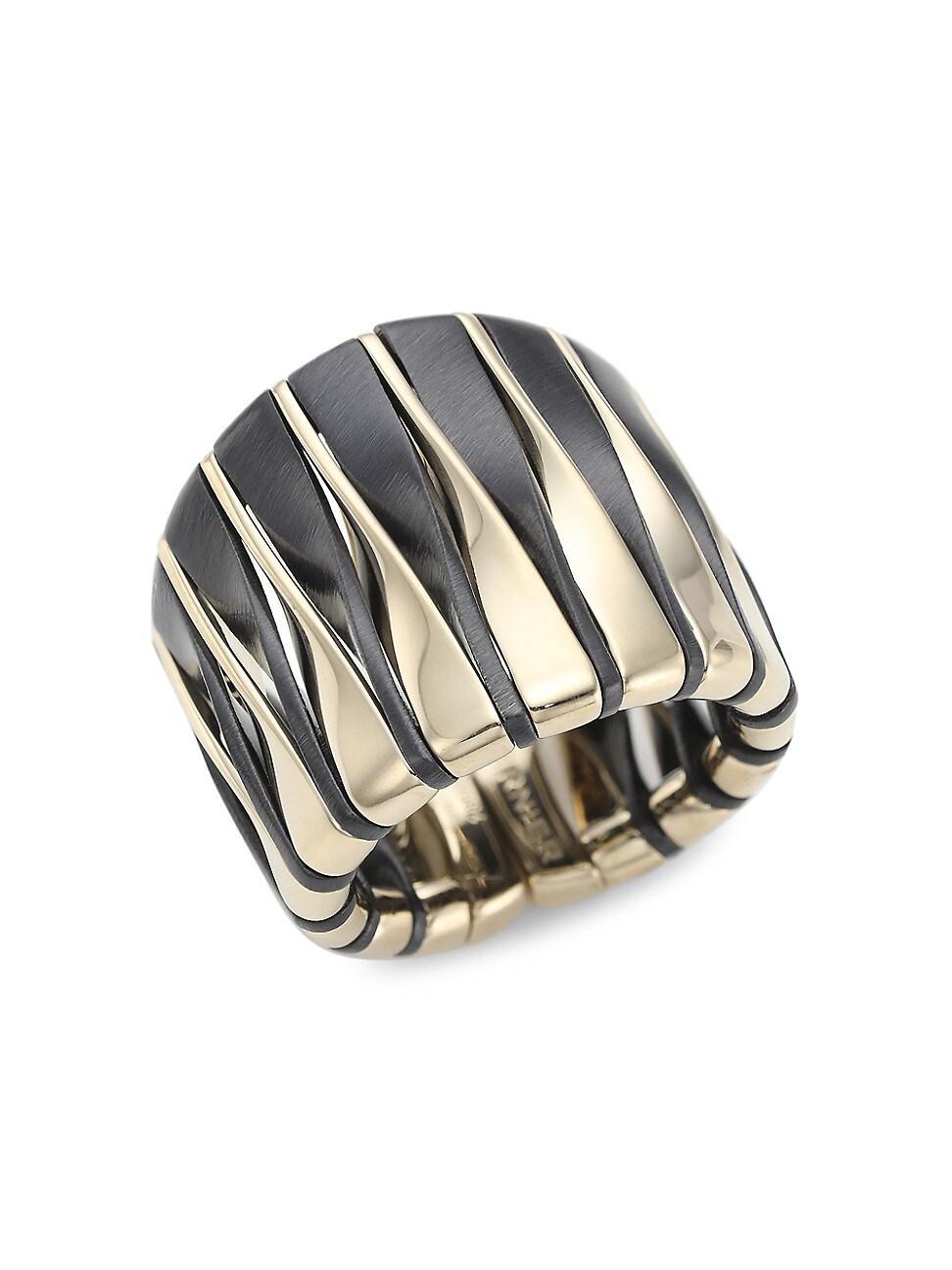 Womens Coucher Du Soleil 18K White Gold & Bronze Tapered Ring Product Image