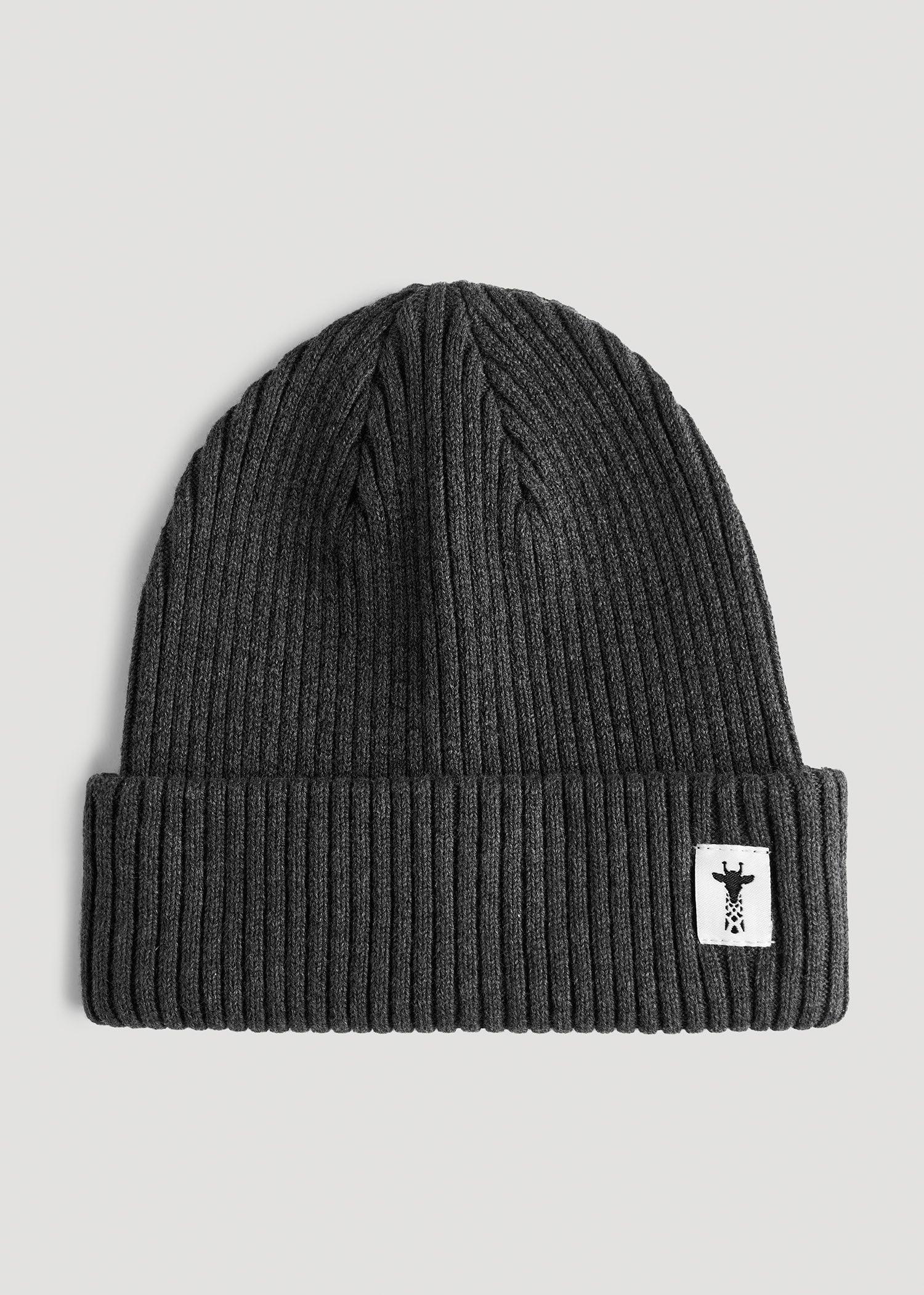 Cotton Beanie in Dark Grey Unisex Product Image