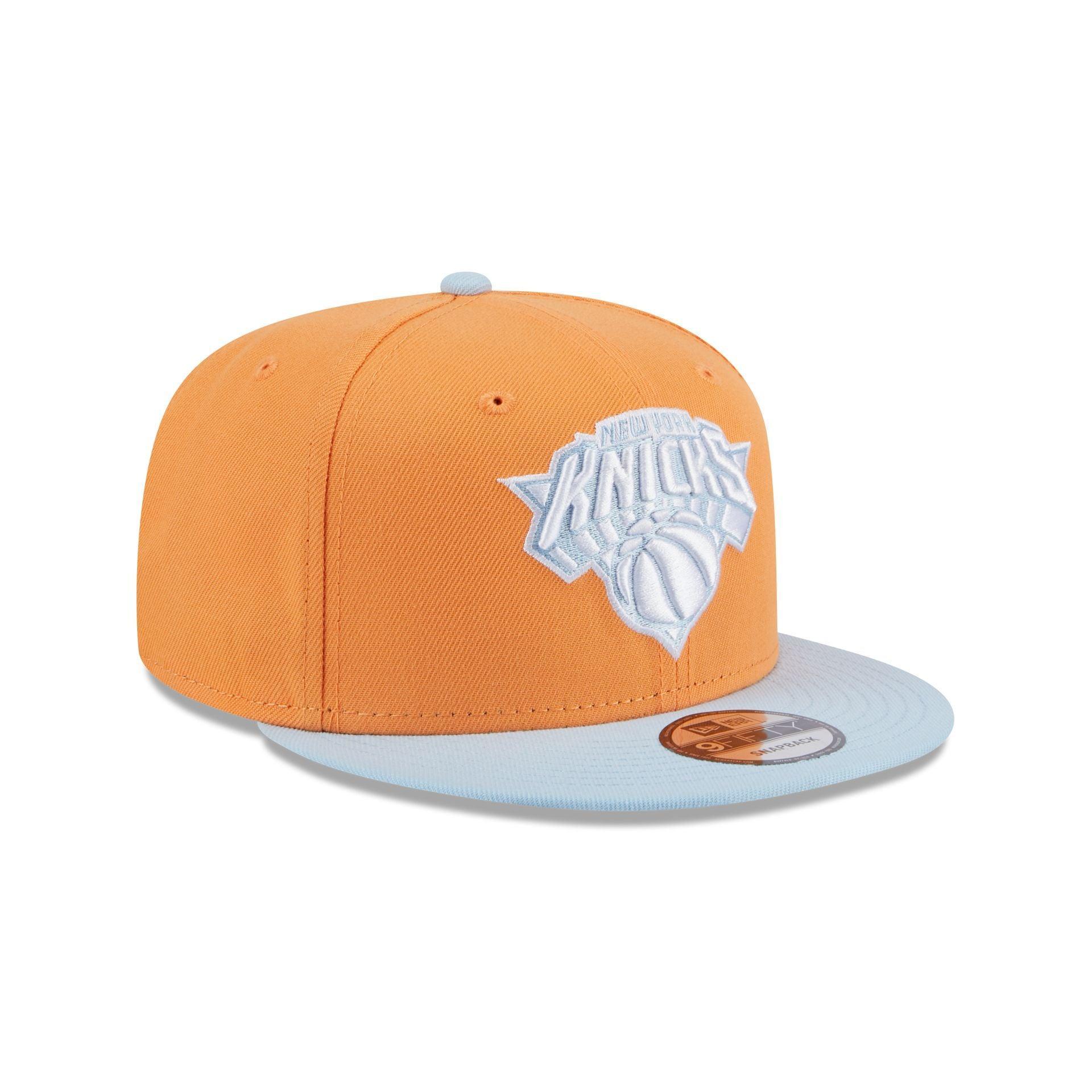 New York Knicks Color Pack Orange Glaze 9FIFTY Snapback Hat Male Product Image