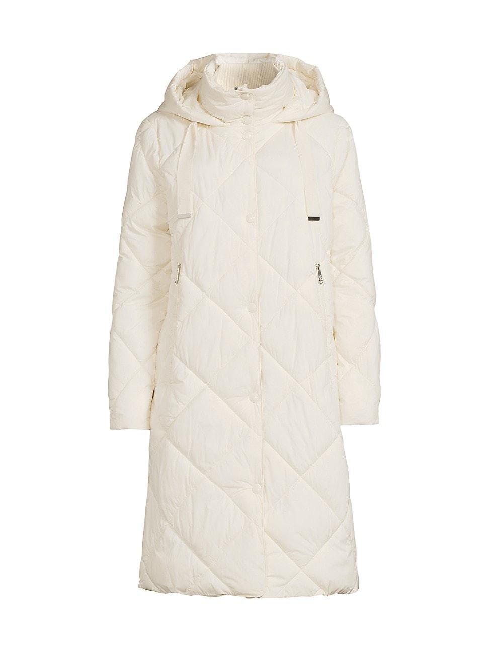 Womens Hooded Maxi Puffer Coat Product Image