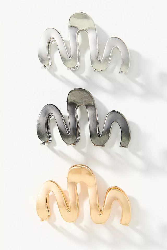 Mini Squiggle Hair Claw Clips, Set of 3 Product Image