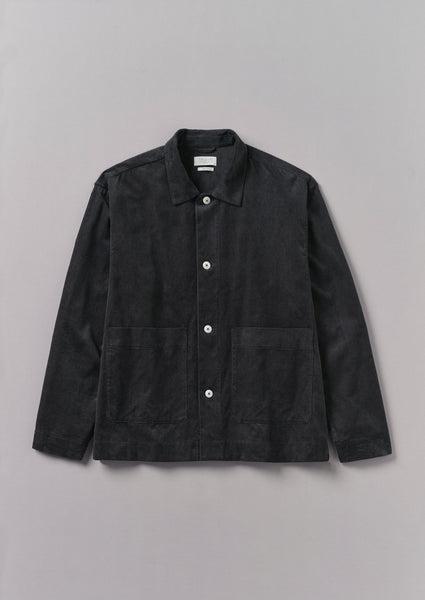 Soft Organic Cord Relaxed Shirt | Charcoal Product Image