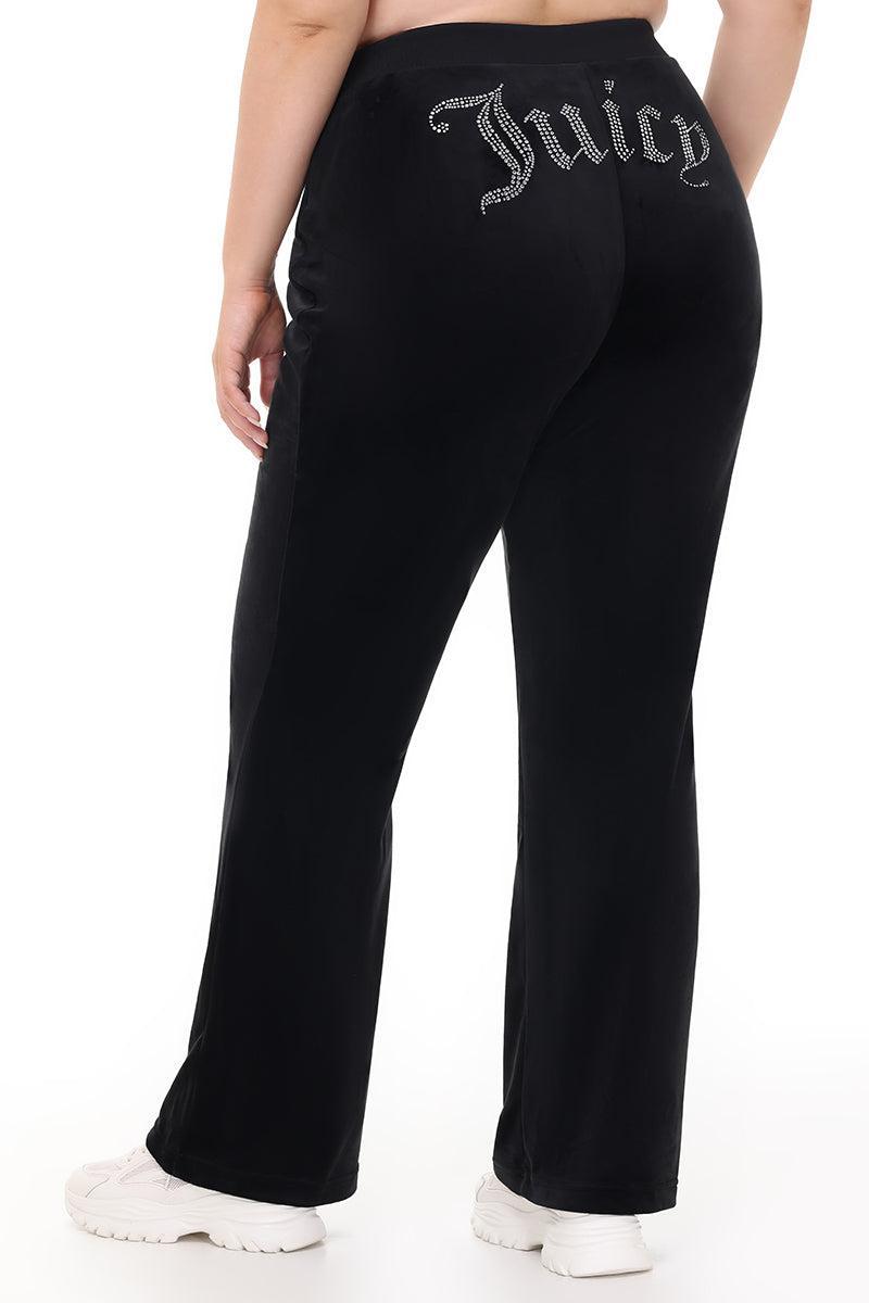 Plus-Size OG Big Bling Velour Track Pants Product Image