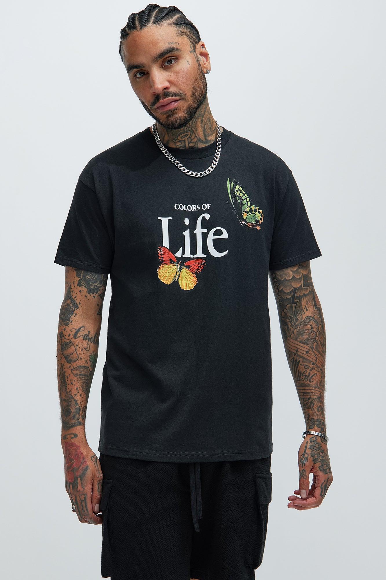 Colors Of Life Short Sleeve Tee - Black/combo Product Image