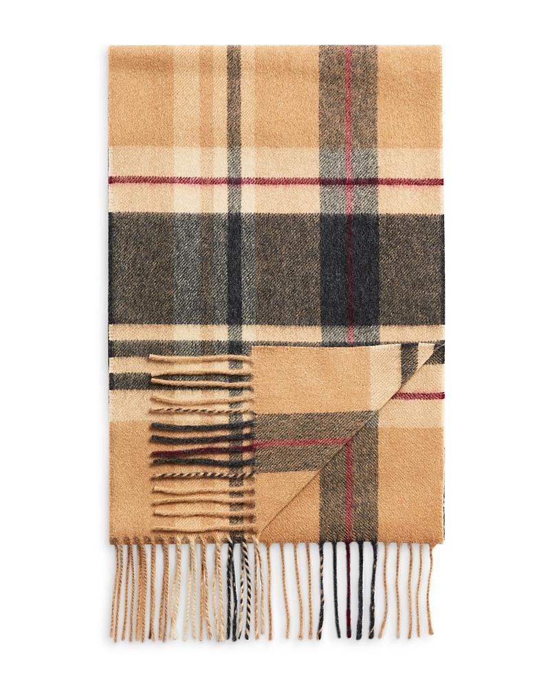 The Mens Store at Bloomingdales Plaid Oversized Cashmere Scarf - 100% Exclusive Product Image