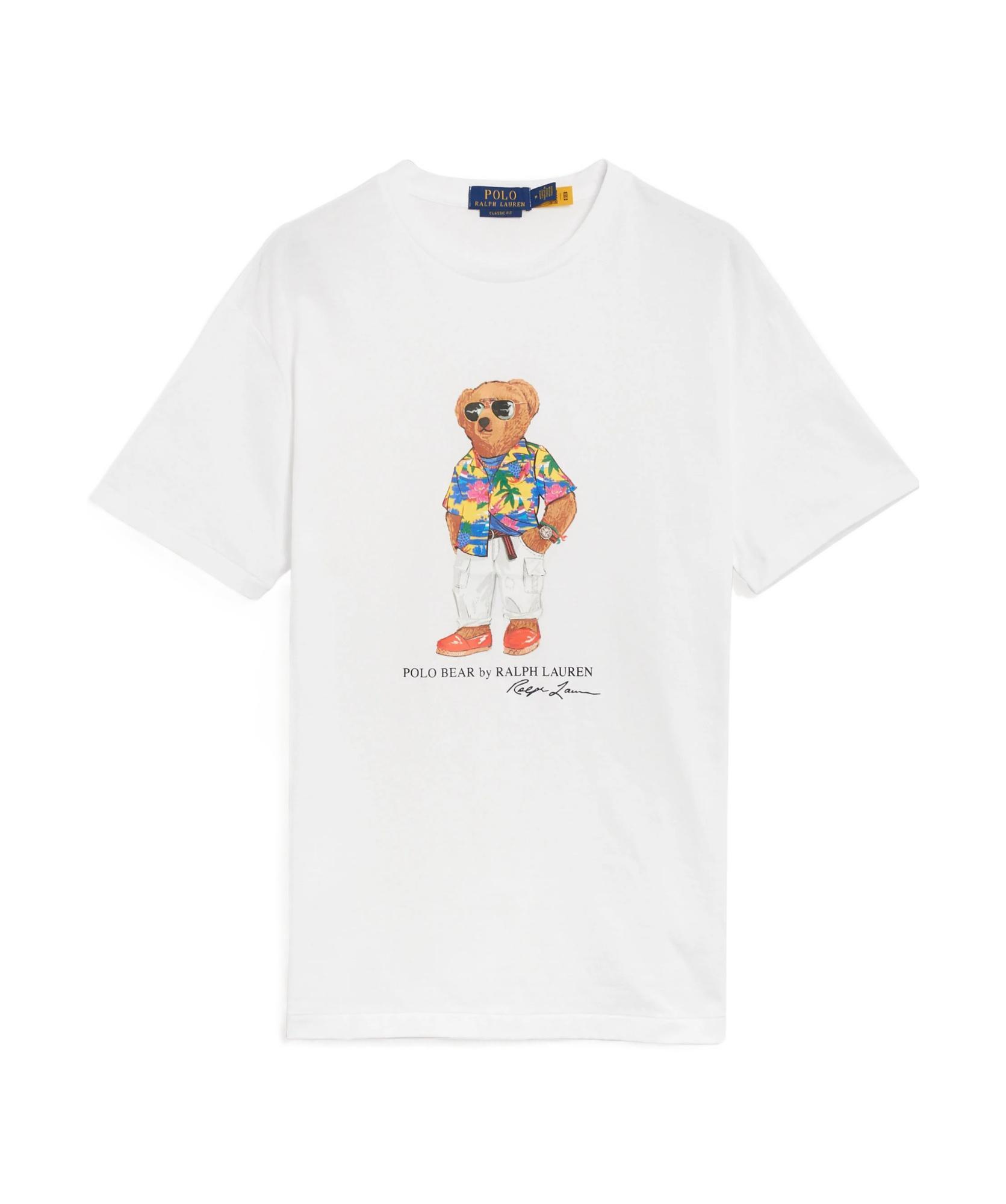 POLO RALPH LAUREN Polo Bear-print Cotton T-shirt In White Product Image