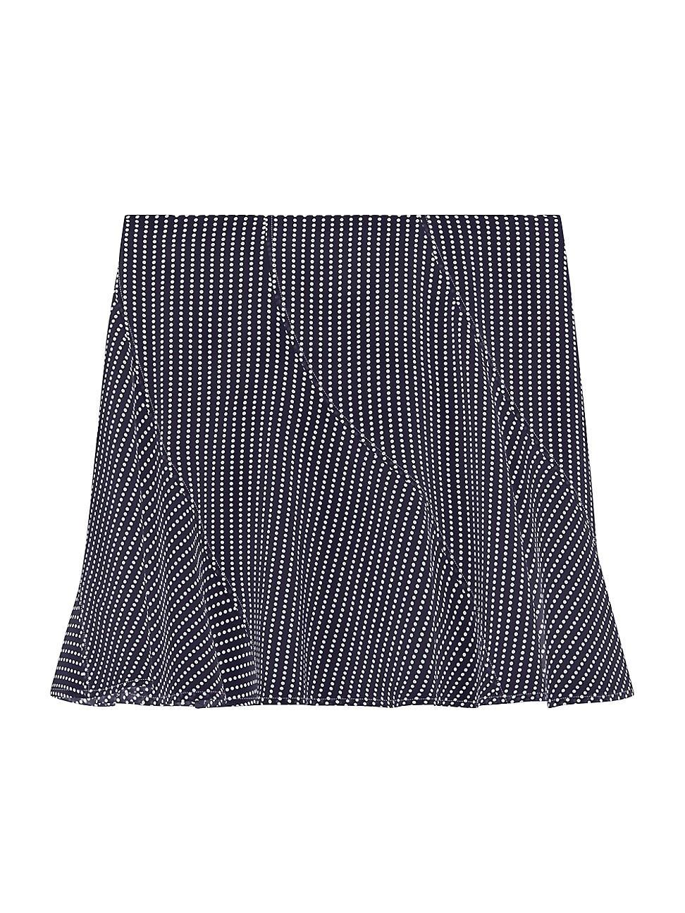 Womens Polka Dots Skirt in Silk product image