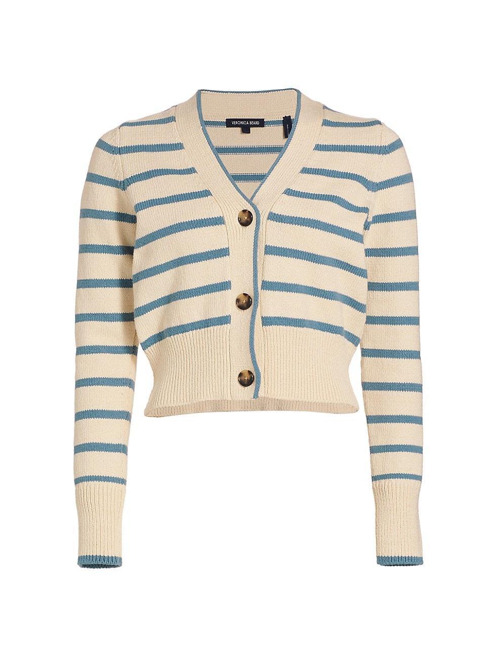 Womens Noorie Stripe Cotton Cardigan Product Image