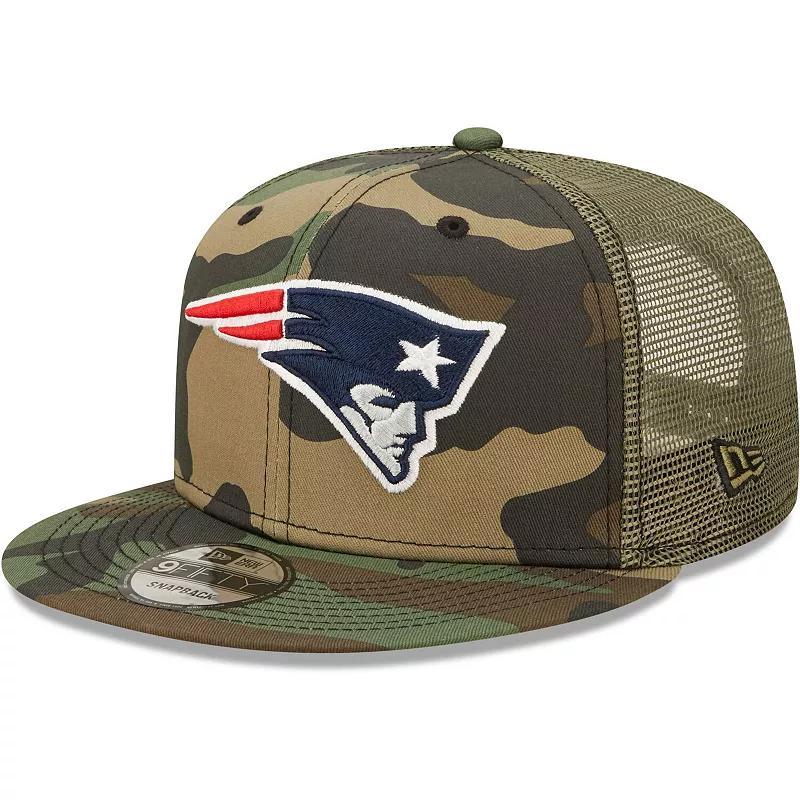 Mens New Era Camo New England Patriots Trucker 9FIFTY Snapback Hat - Camo Product Image