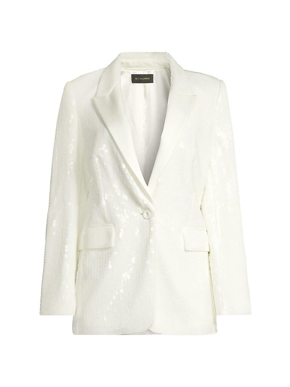 Womens Shawn Sequined Single-Breasted Jacket Product Image