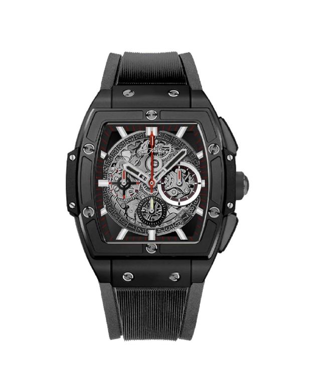 Ed Hardy Mens Black Textured Chronograph Watch Product Image