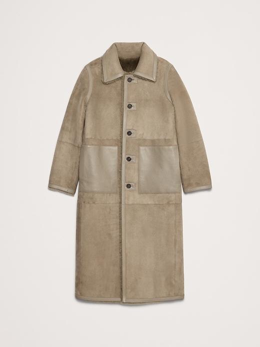 Reversible Shearling Car Coat Product Image