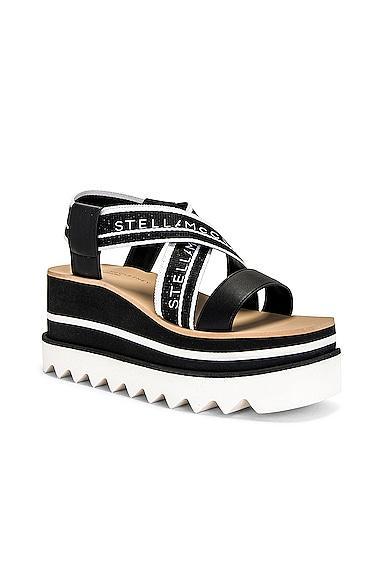 Stella McCartney Women's Sneakelyse Platform Wedge Sandals - 6.5 US / 36.5 EU - 6.5 US / 36.5 EU - Female Product Image