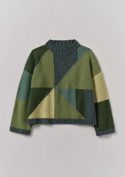 Kite Colour Block Sweater | Green Multi Product Image