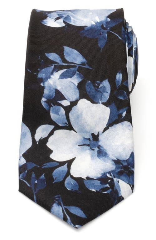 Cufflinks, Inc. Painted Floral Black Silk Tie Product Image