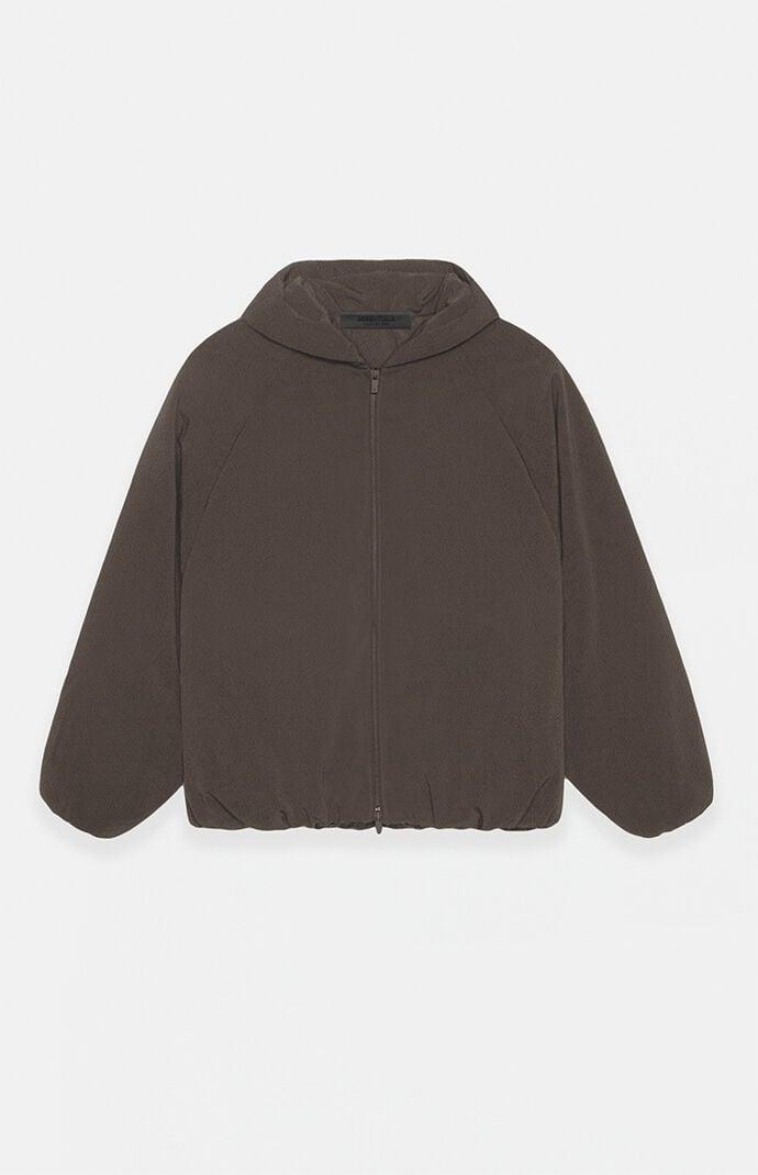 Fear of God Essentials Men's Brushed Yarn Hooded Bomber Jacket - Product Image