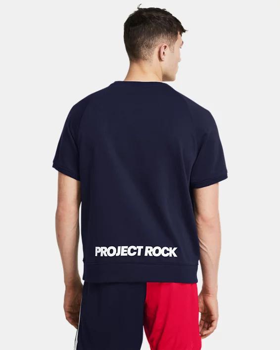 Men's Project Rock Terry Red, White & Blue Crew Product Image