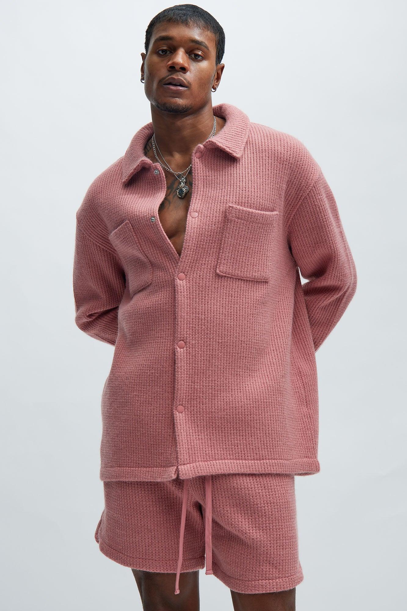 Otis Long Sleeve Shirt - Mauve Product Image