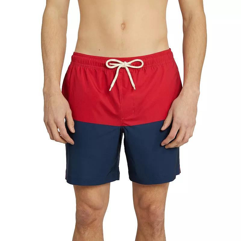 Mens Trinity Coast 7-in. Colorblock Swim Trunks Product Image