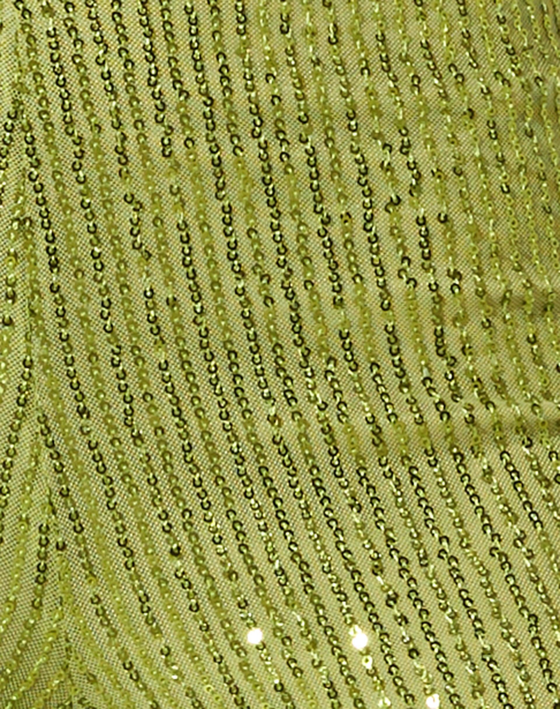 Sanju Trouser in Drape Sequin Lime Green Product Image