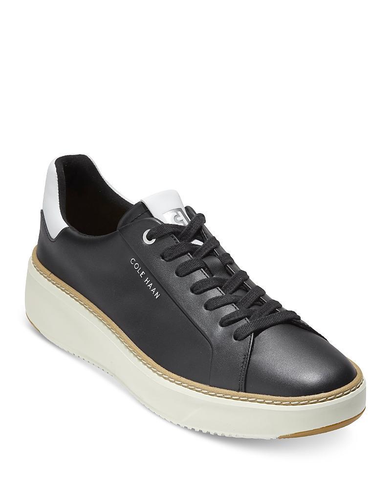 Cole Haan Womens Topspin Lace-Up Leather Platform Sneakers Product Image