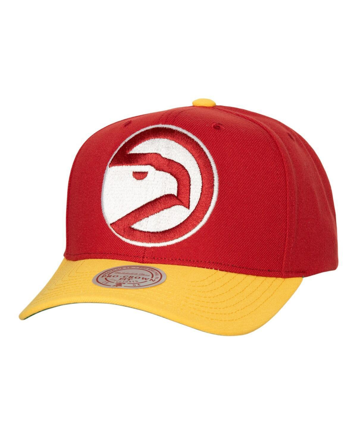 Mens Mitchell & Ness Red Atlanta Hawks Soul Xl Logo Pro Crown Snapback Hat - Red Product Image