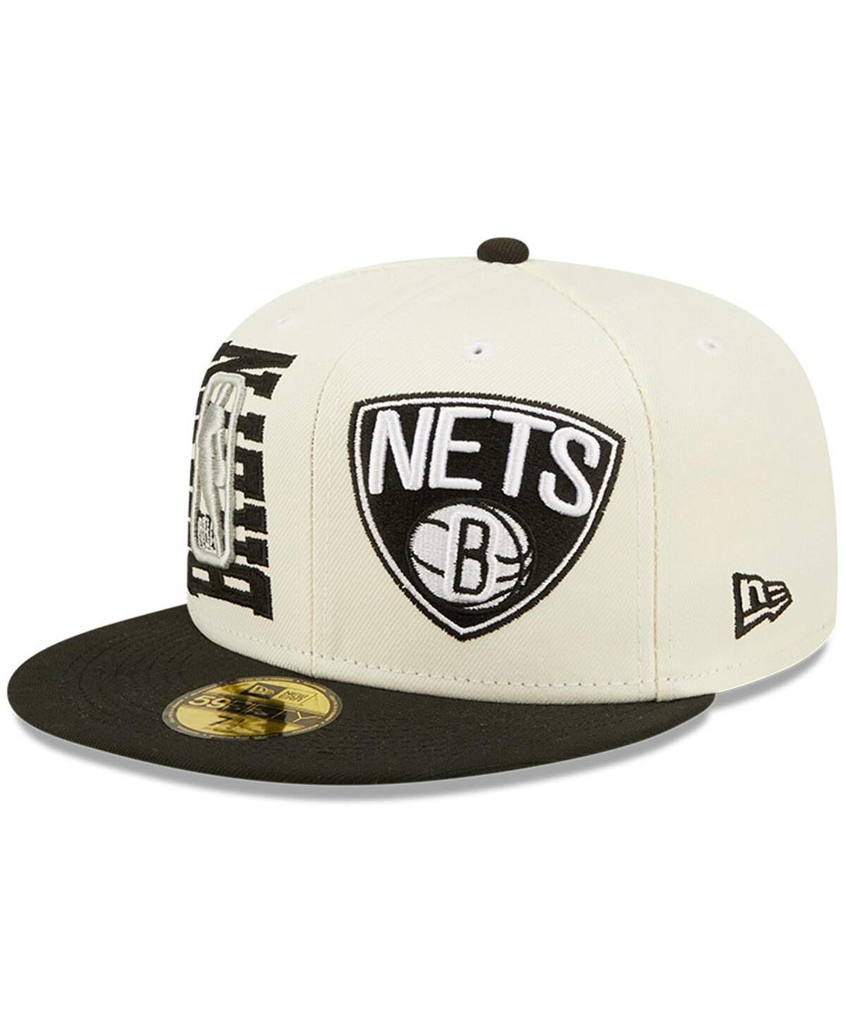 Mens New Era Cream Brooklyn Nets 2022 NBA Draft 59FIFTY Fitted Hat Product Image