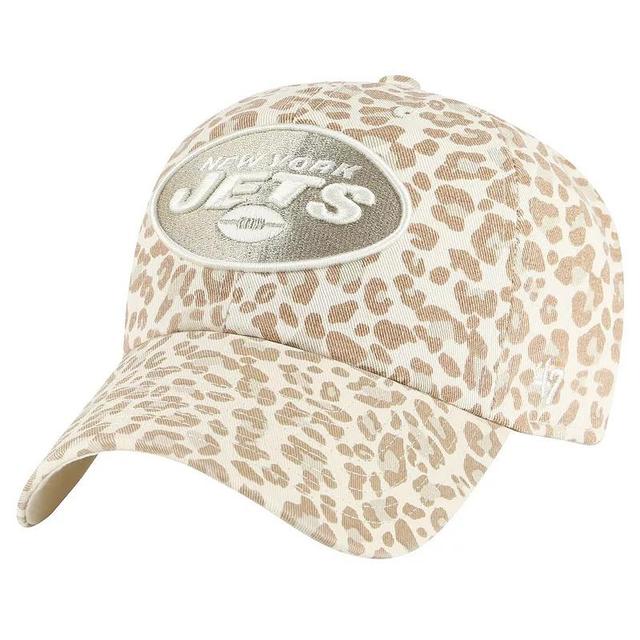 Womens 47 Natural New York Jets Panthera Clean Up Adjustable Hat Product Image