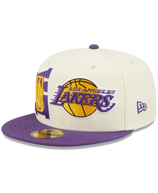 Mens New Era Cream Los Angeles Lakers 2022 Nba Draft 59FIFTY Fitted Hat - Cream Product Image