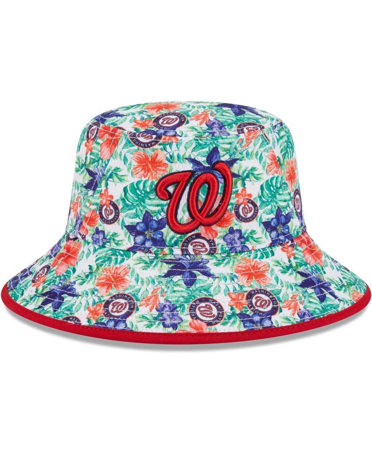 Mens New Era Washington Nationals Tropic Floral Bucket Hat Product Image