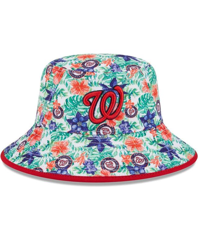 Mens New Era Washington Nationals Tropic Floral Bucket Hat Product Image