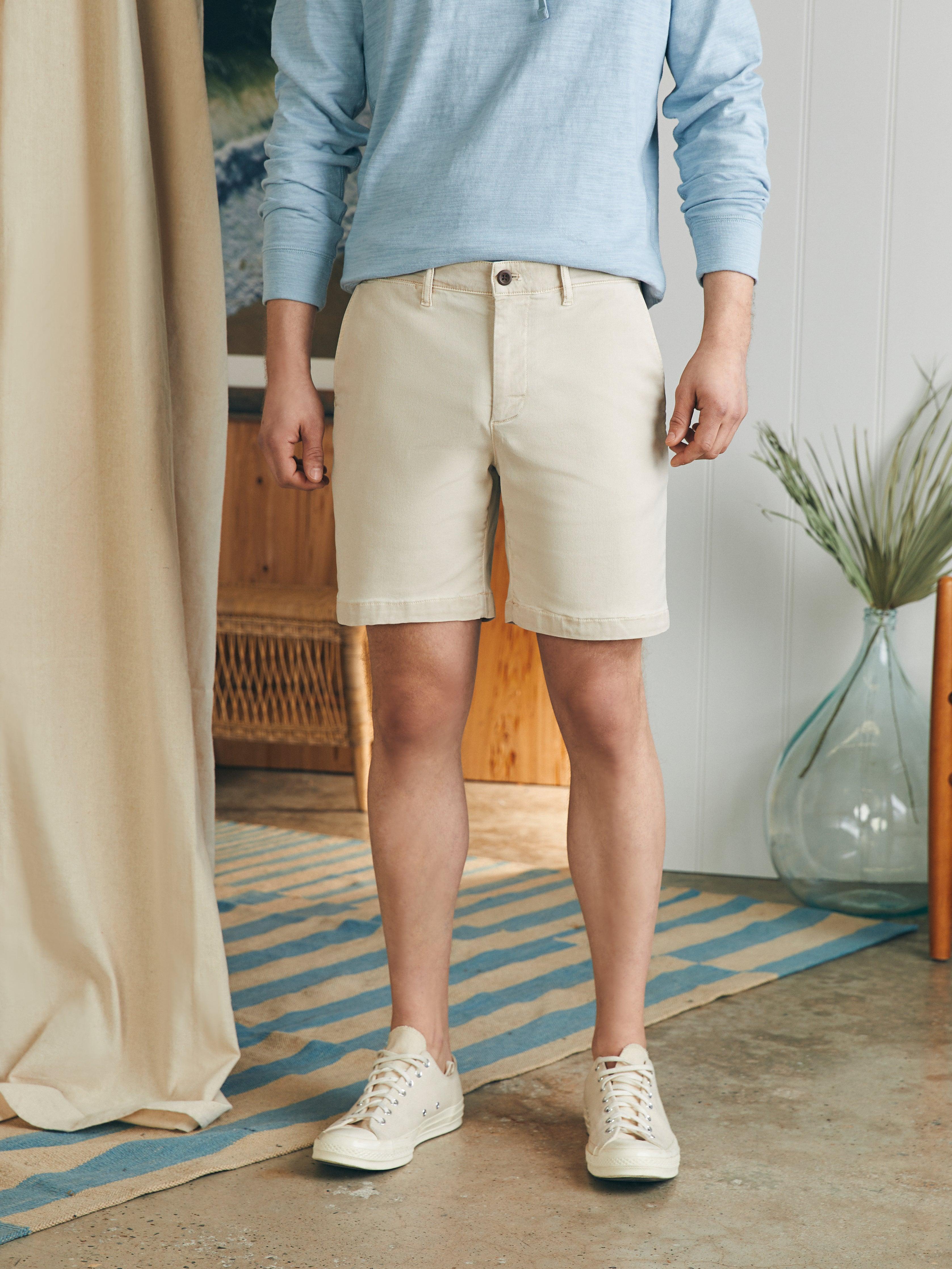 Coastline Stretch Chino Short (8" Inseam) - Stone Male Product Image