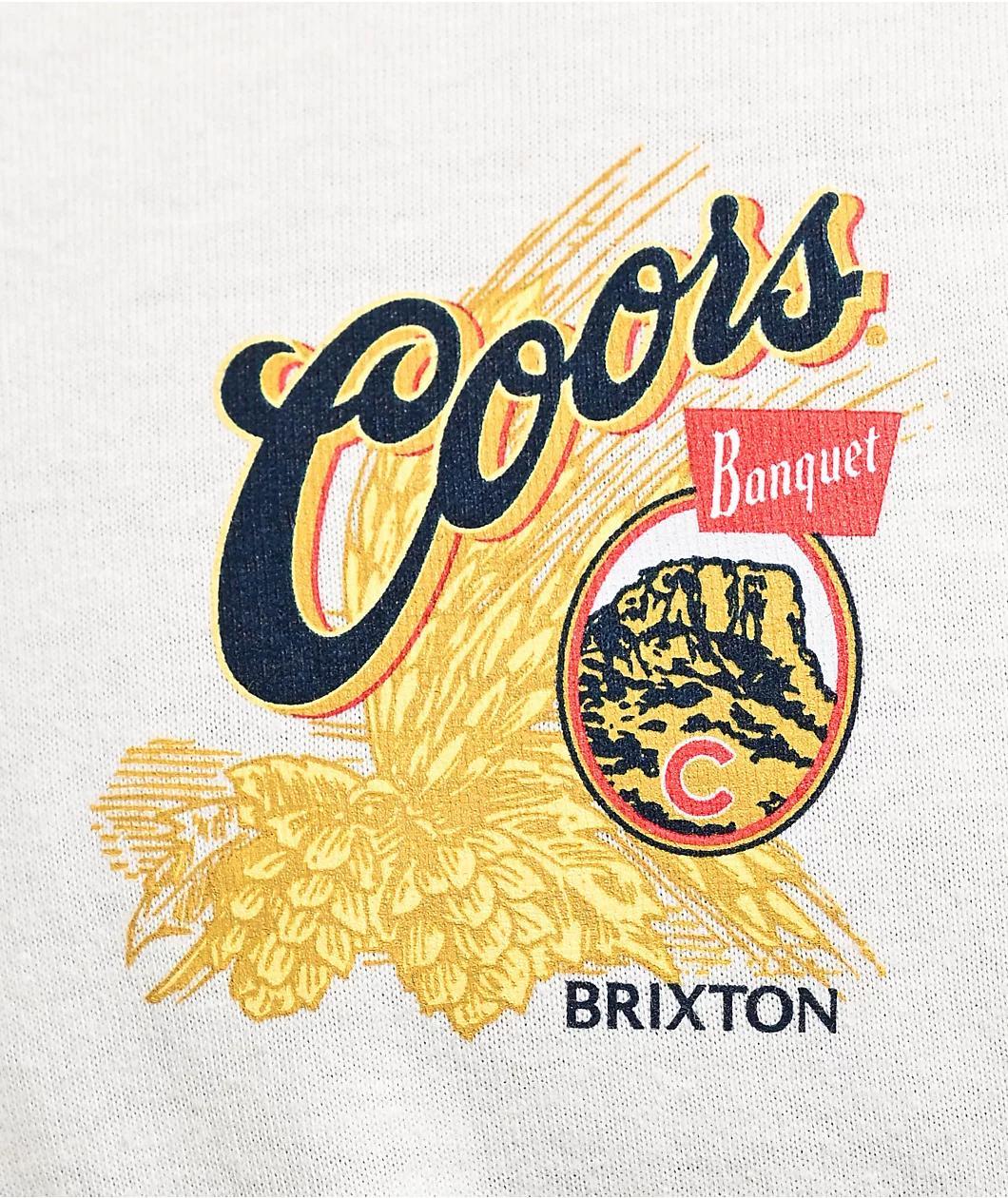 Brixton x Coors Hops Cream T-Shirt Product Image