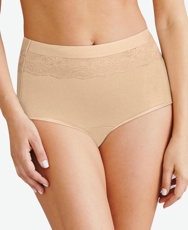 Womens Bali Beautifully Confident Brief with Leak Protection Liner DFLLB1 Product Image