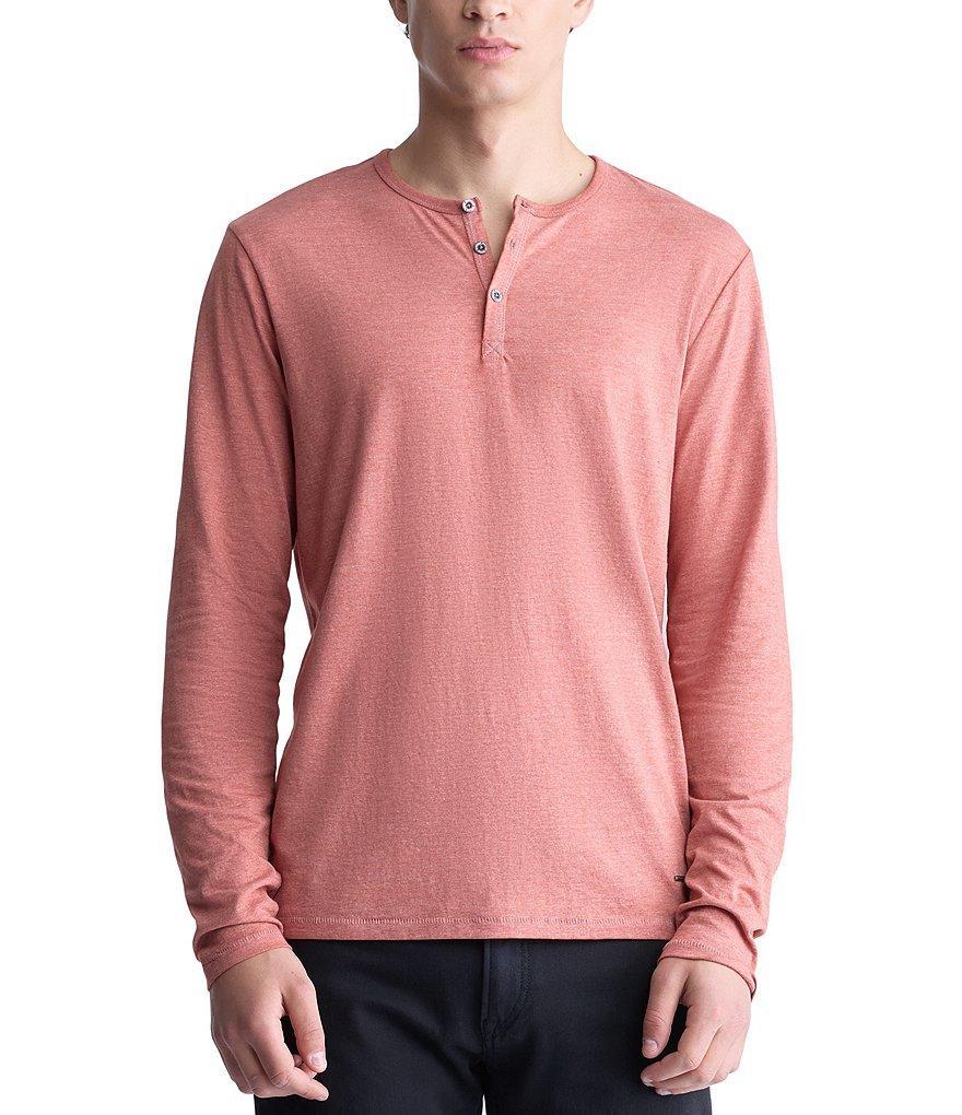 Buffalo David Bitton Kaduk Long Sleeve Henley T-Shirt Product Image