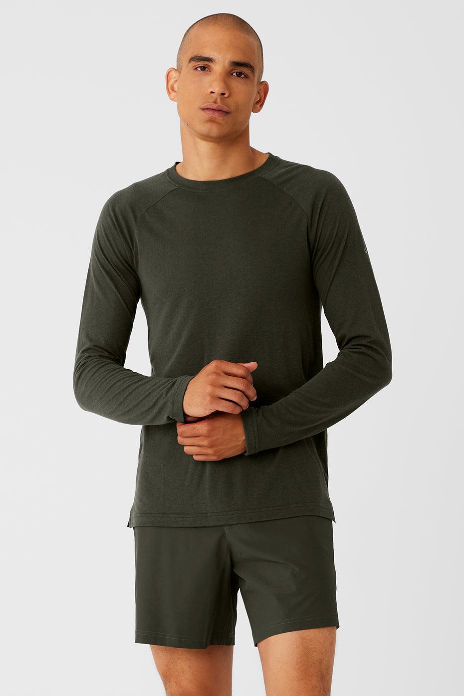 Triumph Long Sleeve Tee - Stealth Green Product Image