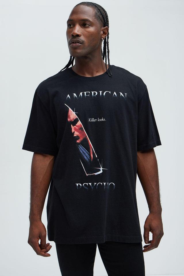 American Psycho Oversized Short Sleeve Tee - Black Product Image