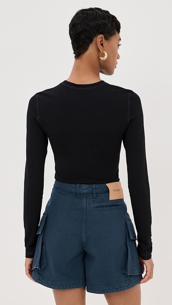 JW Anderson Anchor Embroidery Panelled Top | Shopbop Product Image