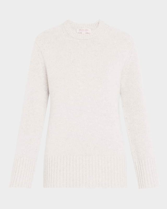 Crewneck Oversized Cashmere Tunic Sweater Product Image